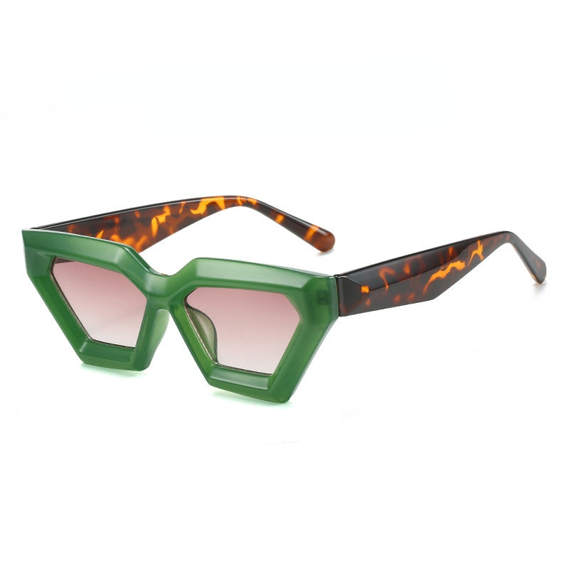 Wholesale Diamond Thick Frame Cat's Eye Sunglasses for Men and Women